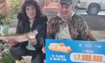 Soberbio pejerrey: una dama se quedó con el premio mayor en Sauce Grande