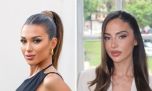 La rutina juntas de Agus Gandolfo y Caro Calvagni, las parejas de Lautaro Martínez y Nicolás Tagliafico, antes del partido 