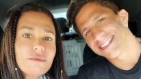Carolina Baldini y su hijo Giuliano Simeone