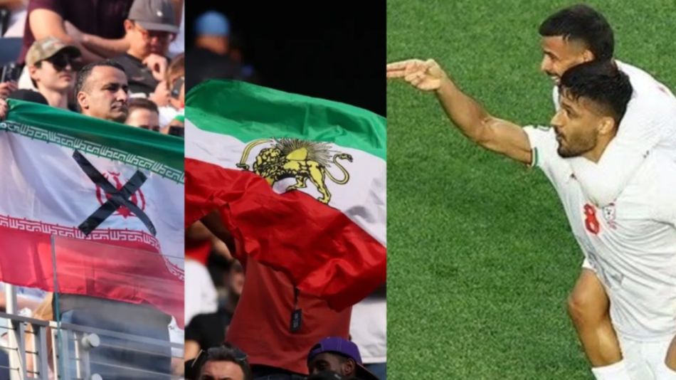 Mohammad Mohebi, un jugador del equipo del Régimen Islámico de Irán, realizó un gesto simbólico de disparo