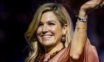 Máxima Zorreguieta deslumbró con un vestido verde "tridimensional" con un llamativo efecto visual