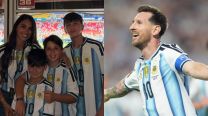 Antonela Roccuzzo, Ciro, Mateo, Thiago y Lionel Messi
