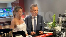 Mauricio Macri y su nueva novia, Lola Teuly, enamorados en el Mundial: palco vip, charla con Infantino y rodeados de leyendas