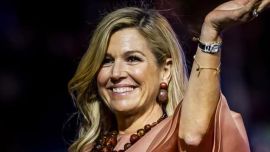 Máxima Zorreguieta deslumbró con un vestido verde "tridimensional" con un llamativo efecto visual