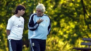 Gerardo Salorio con Messi