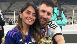 Antonela Roccuzzo y Lionel Messi