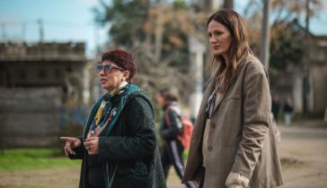 Rosa, mamá del Cuti Romero, y Paula Chaves