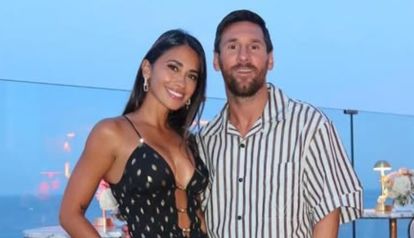 Antonela Roccuzzo y Lionel Messi