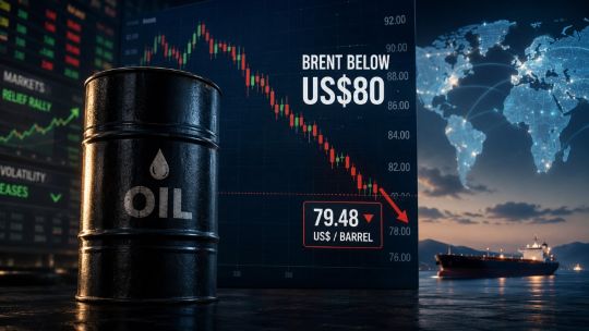 El petróleo rompió el piso de los US$80 y los mercados apuestan al “Trump put”