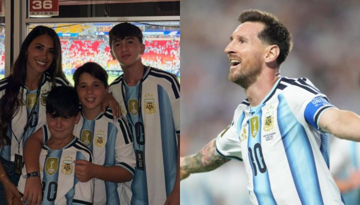 El festejo de Antonela Roccuzzo tras el triplete de Lionel Messi en el Mundial 2026: debut soñado e histórico