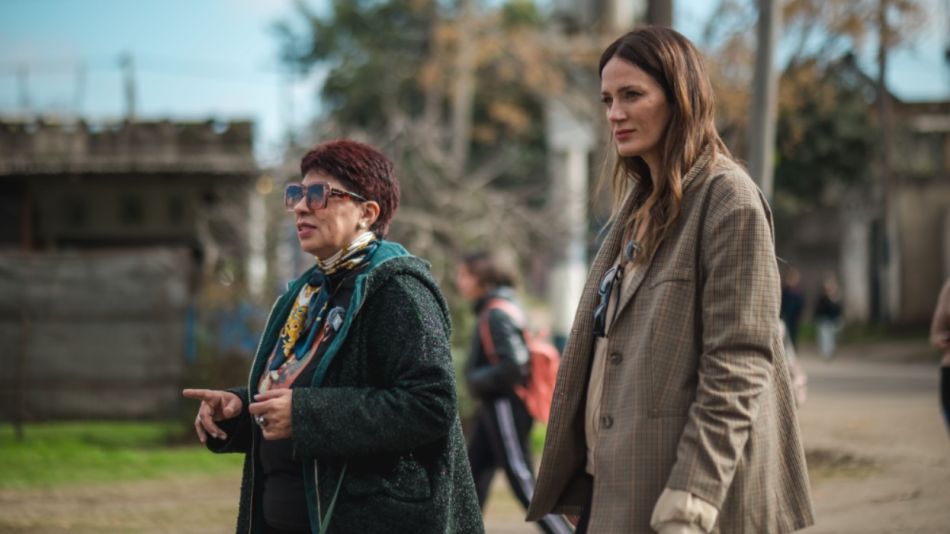 Rosa, mamá del Cuti Romero, y Paula Chaves