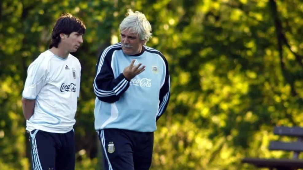 Gerardo Salorio con Messi