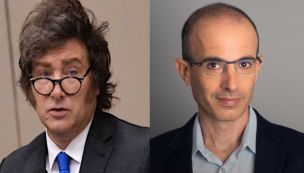 Javier Milei y Yuval Noah Harari 18062026