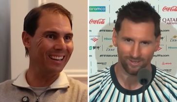 Rafel Nadal y Lionel Messi