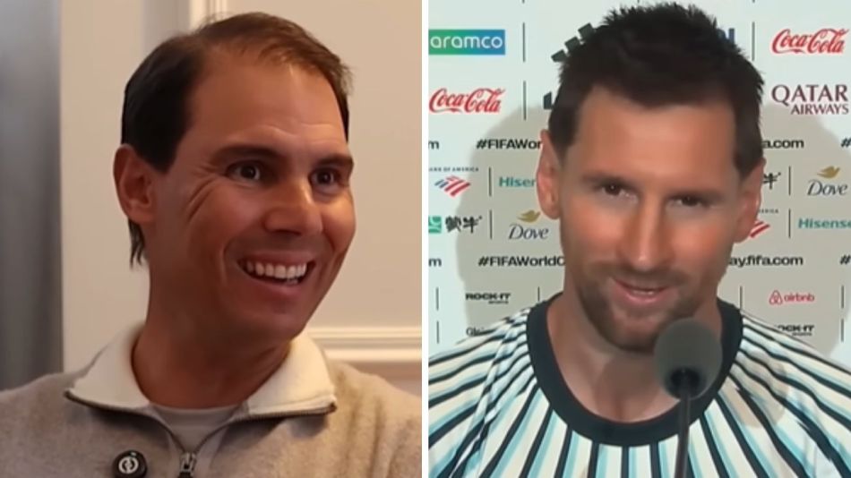 Rafel Nadal y Lionel Messi