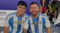 Tomás y Lionel Messi