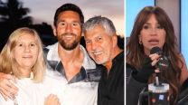 La familia Messi y Florencia Peña