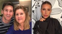 Leo Messi, su mamá Celia y Florencia Peña
