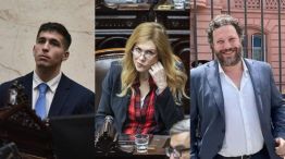 Sharif Menem, Santiago Oría y Lilia Lemoine 
