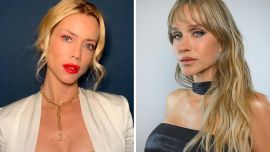 Duelo de estilos: Brenda Gandini y Nicole Neumann imponen los looks escoceses que son tendencia este invierno
