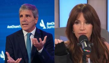 Luis Caputo y Florencia Peña