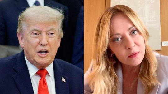 “Me rogó que me sacara una foto con ella”: Trump se burló de Meloni y la primera ministra le respondió