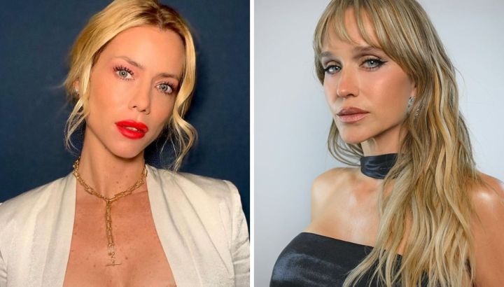 Duelo de estilos: Brenda Gandini y Nicole Neumann imponen los looks escoceses que son tendencia este invierno