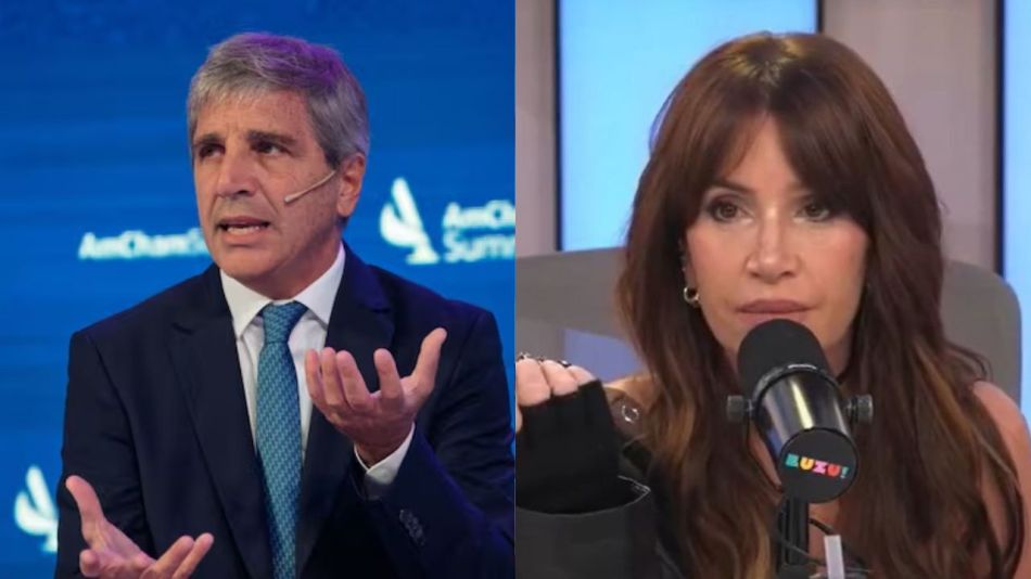 Luis Caputo y Florencia Peña