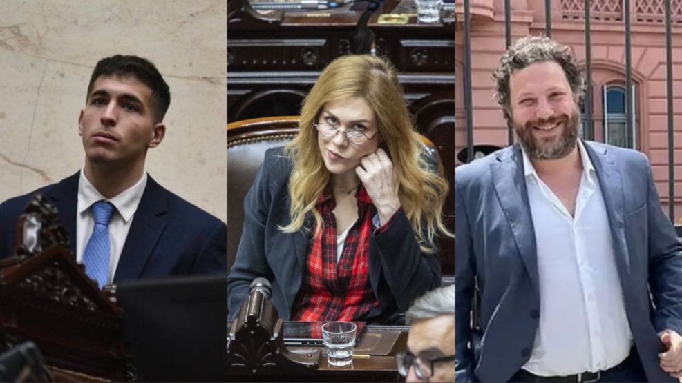 Sharif Menem, Santiago Oría y Lilia Lemoine 