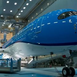 KLM anuncia su primer A350 y prevé recibirlo a finales de agosto.