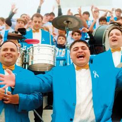 Con el objetivo de ser la canción emblema de la Selección argentina, los Palmeras reversionaron su clásico en "Bombón argentino". | Foto:Cedoc