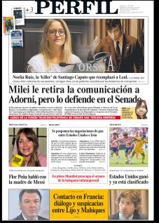 La tapa del Diario PERFIL del sábado 20 de junio de 2026