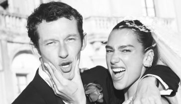 Dua Lipa y Callum Turner recién casados