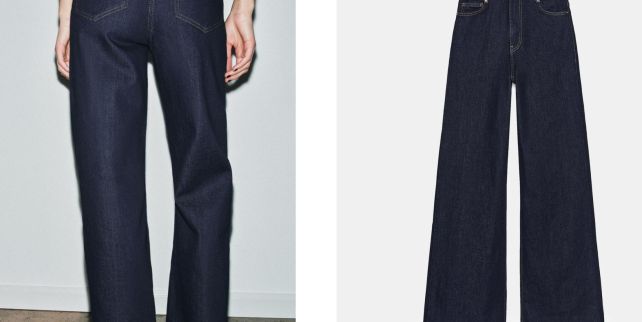 Jeans anchos tiro alto Zara invierno 2026