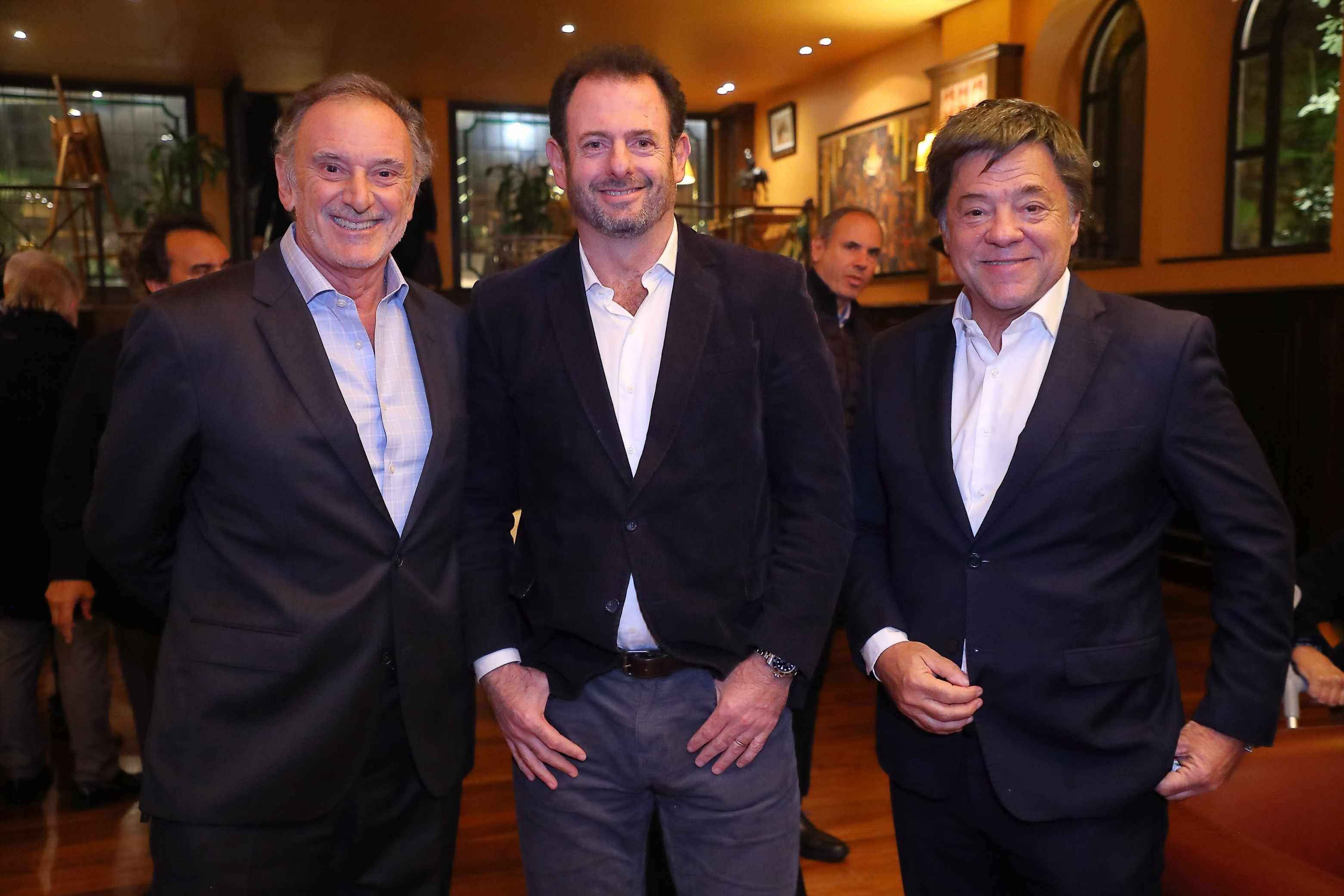 (De izq. a der.) Claudio Cesario, José Urtubey y Gustavo Scaglione, en Casa Castañón.