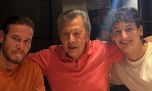 Bautista Ortega celebró el Día del padre con su abuelo Palito Ortega y su papá, Emanuel