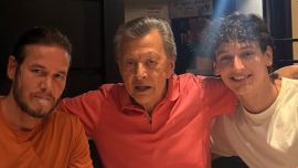 Bautista Ortega celebró el Día del padre con su abuelo Palito Ortega y su papá, Emanuel