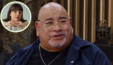 Roly Serrano y su novia Candelaria Saldaño