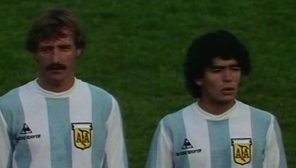 Diego Maradona vs Austria en 1980
