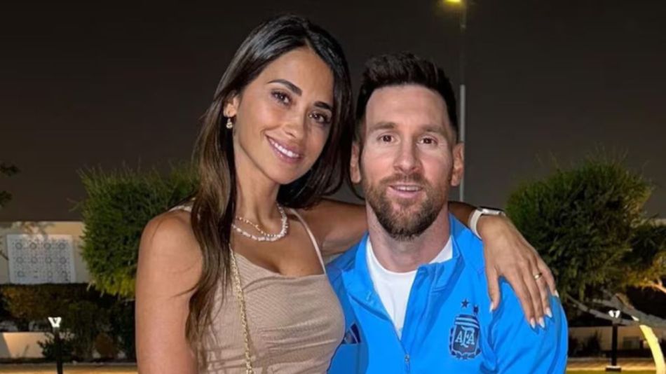 Antonela Roccuzzo y Lionel Messi