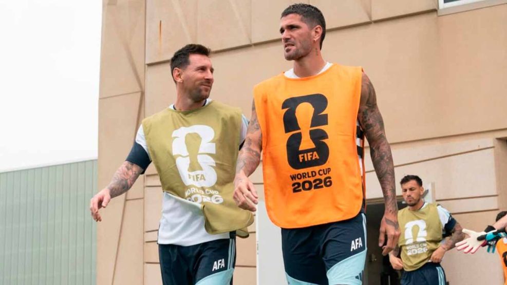 Leo Messi y Rodrigo De Paul 22062026