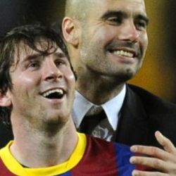 Pep Guardiola y Lionel Messi | Foto:CEDOC