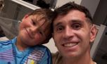 Así fue el cumpleaños de Santino, el hijo del Dibu Martínez: sorpresa y el tierno mensaje del arquero de la selección 