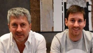 Jorge Messi y Lionel Messi