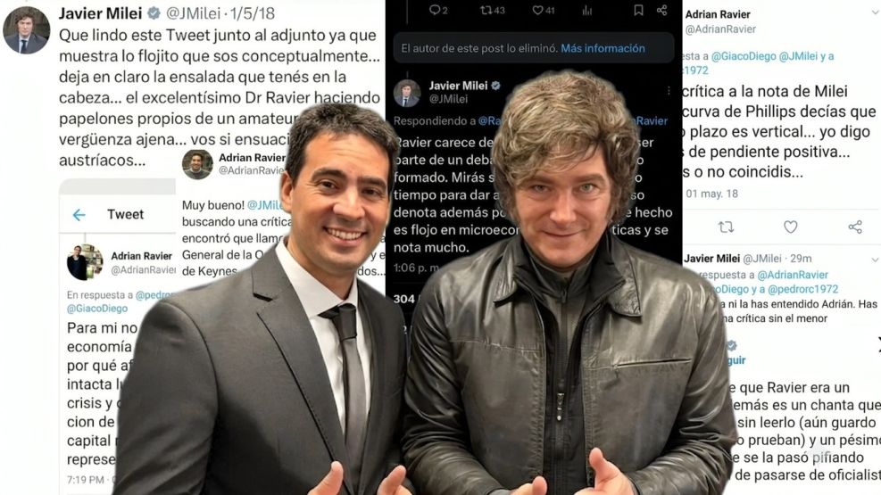 Milei, Ravier y los Tweets