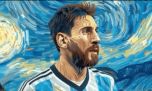 El video viral con IA de Messi en un cuadro de Van Gogh