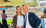 Macri sigue a la Scaloneta de cerca junto a su novia Dolores Teuly