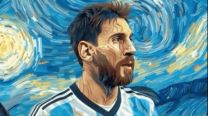 El video viral con IA de Messi en un cuadro de Van Gogh