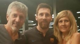 Jorge Messi, Lionel Messi y Celia Cuccittini