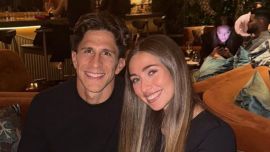 Así fue el reencuentro de Giuliano Simeone con su novia, Irene Ariza, en pleno Mundial